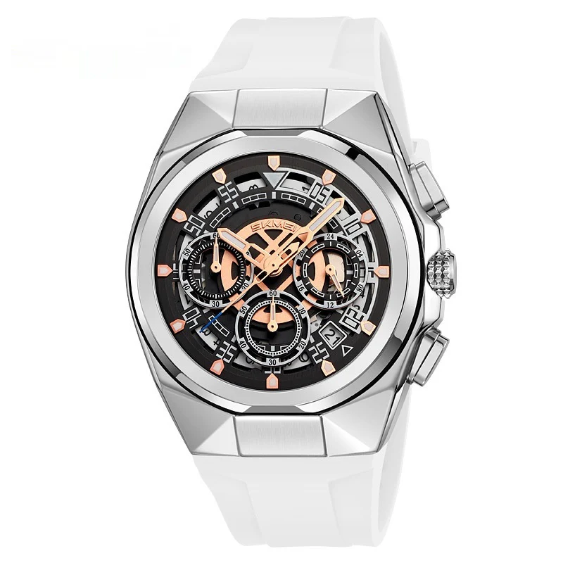 Skmei 9377 Quartz Watch with Silica Strap for Men - Image 11