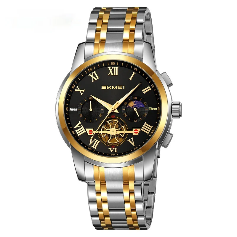 Skmei 9394 Stylish And Versatile Moon phase quartz watch for men - Image 6