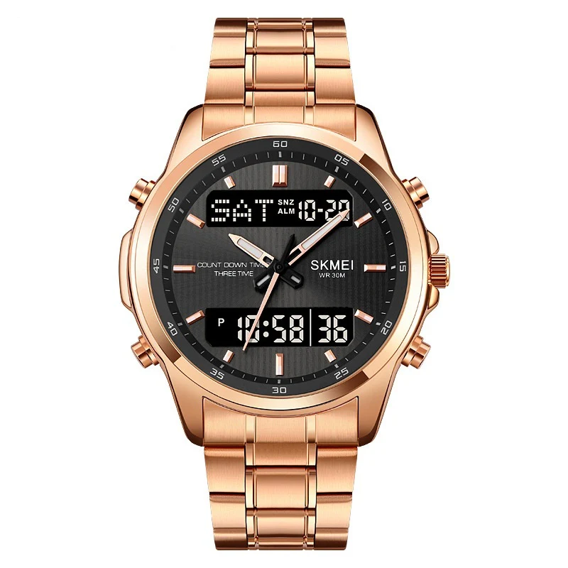 Skmei Analog Digital Multifunction Steel watch For Men 2049 Original - Image 3
