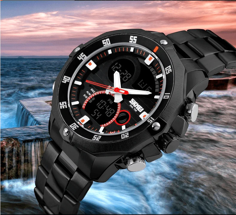 Skmei Analog Digital Steel Watch For Men 1146 Original - Image 4