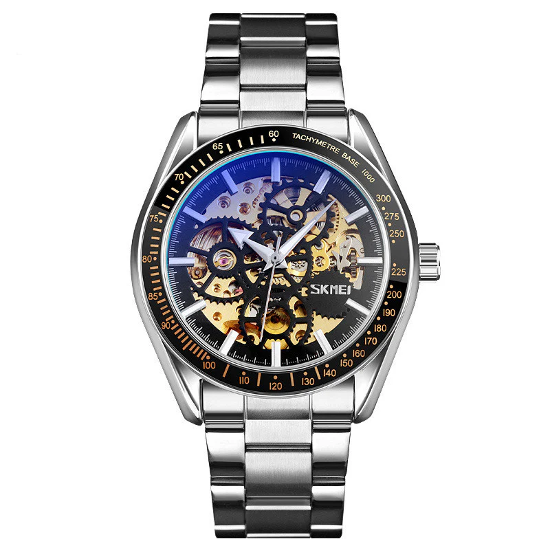 Skmei Automatic Steel body Mechanical watch for men 9194 original - Image 3