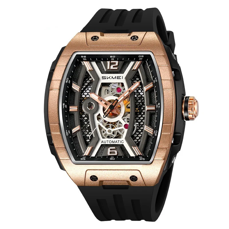Skmei M033 Wine Barrel Mechanical Automatic Watch for Men - Image 2