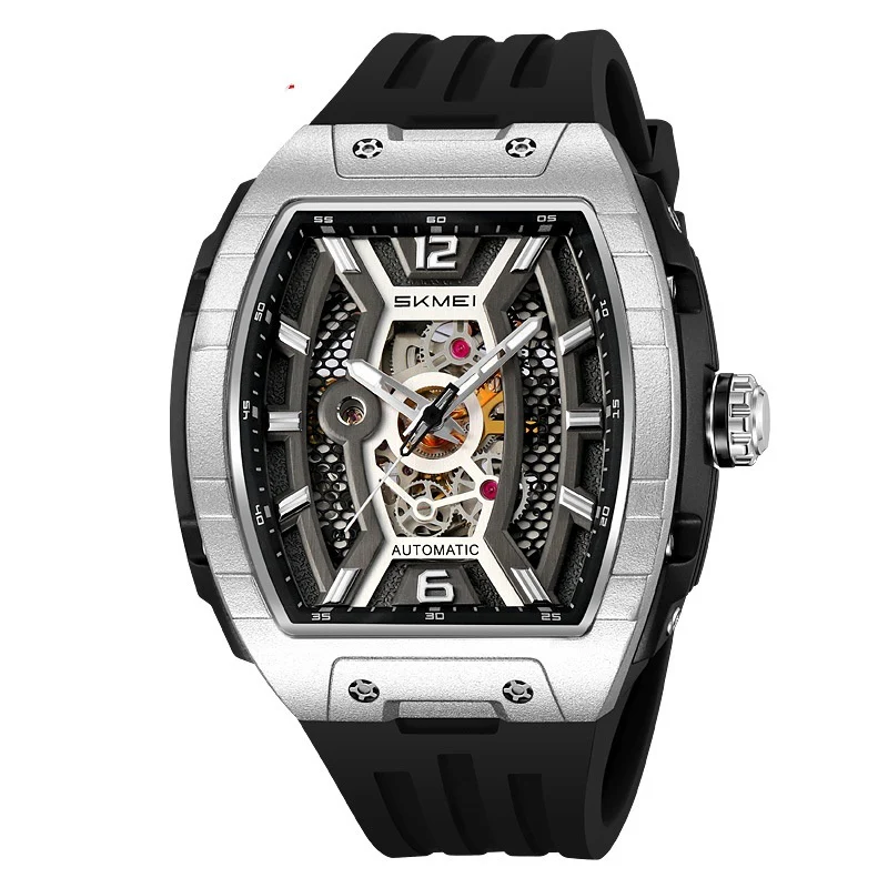 Skmei M033 Wine Barrel Mechanical Automatic Watch for Men - Image 3