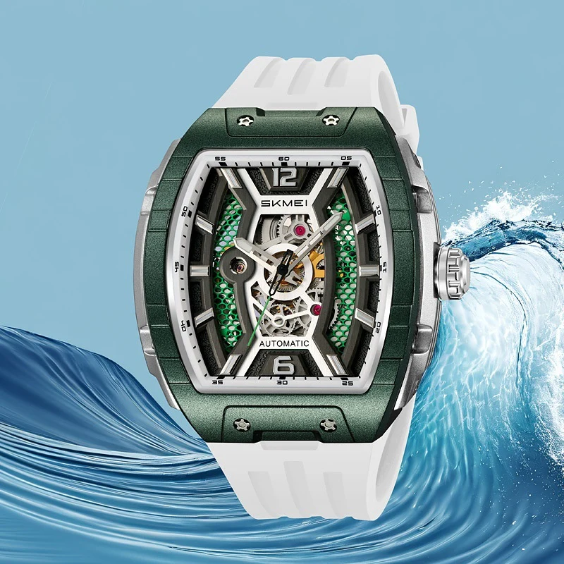 Skmei M033 Wine Barrel Mechanical Automatic Watch for Men - Image 7