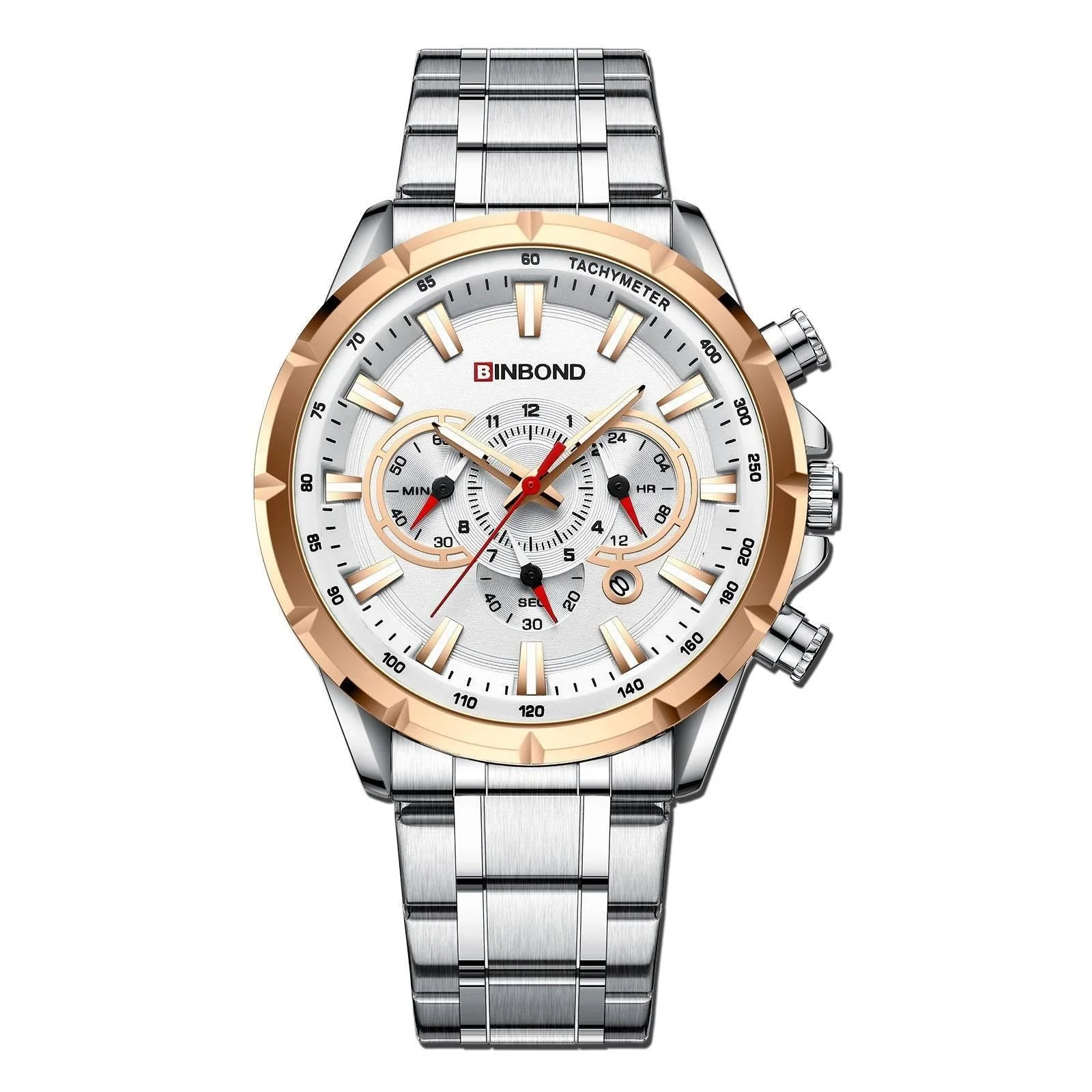 BINBOND Tactical Waterproof Watch Timing Multi-Pointer Quartz Watch - Image 11