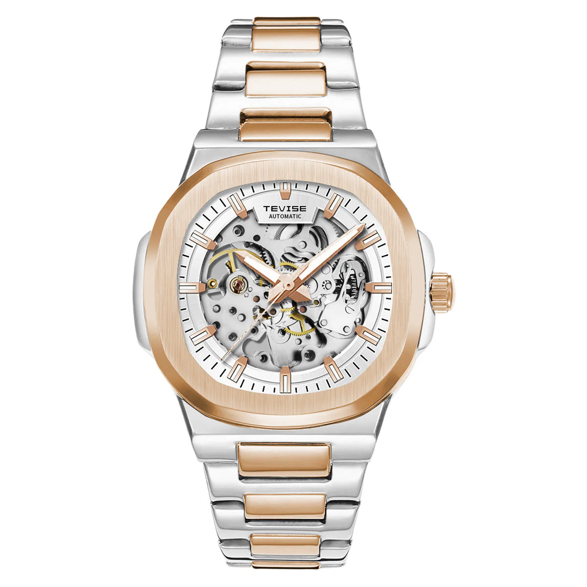 Tevise T01B Hollow Automatic Luminous Waterproof Mechanical Watch For Men - Image 2