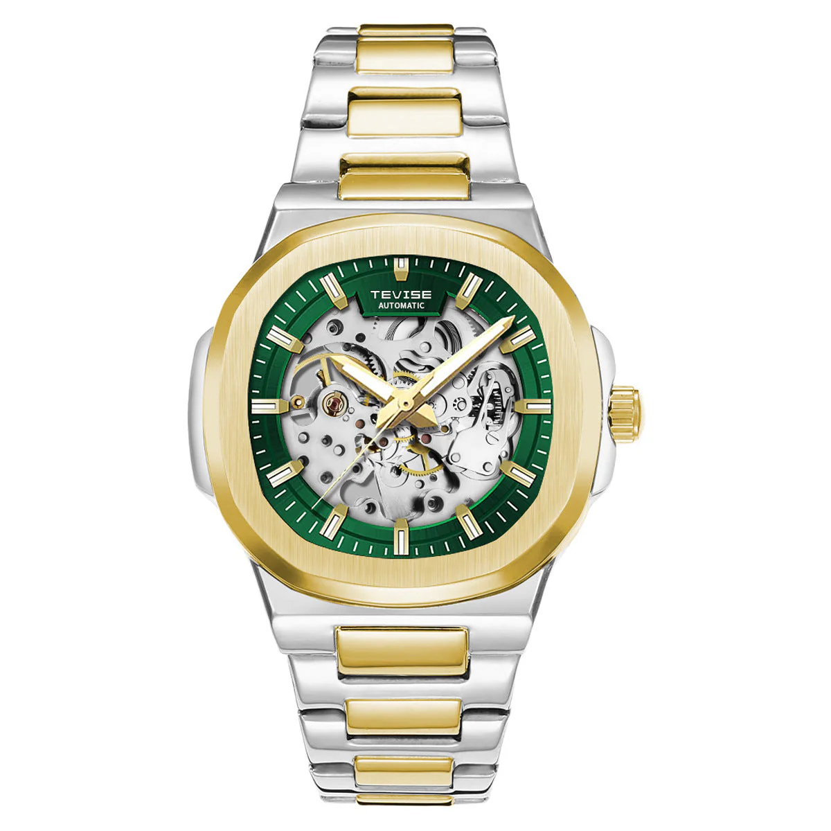 Tevise T01B Hollow Automatic Luminous Waterproof Mechanical Watch For Men - Image 4