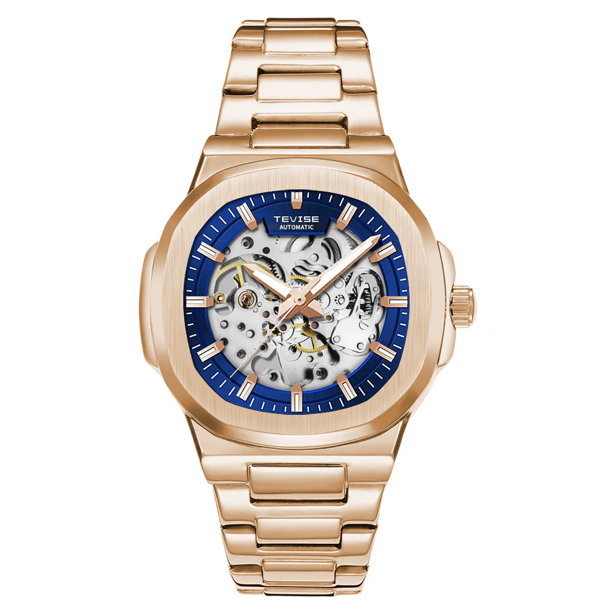 Tevise T01B Hollow Automatic Luminous Waterproof Mechanical Watch For Men - Image 5