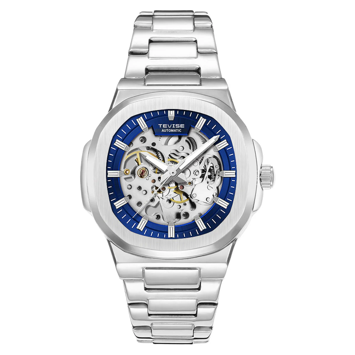 Tevise T01B Hollow Automatic Luminous Waterproof Mechanical Watch For Men - Image 6