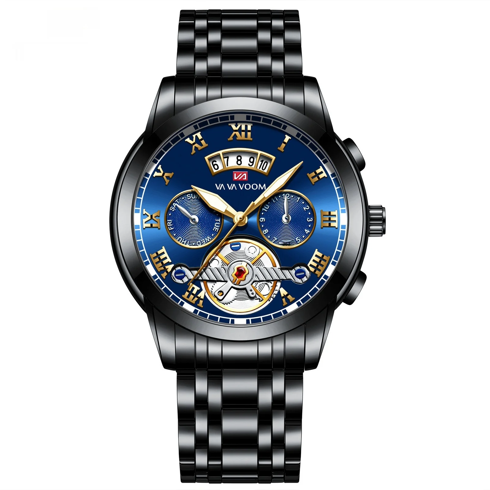 VA VA VOOM 2453 Tourbillon design Calendar Watch For Men - Image 6