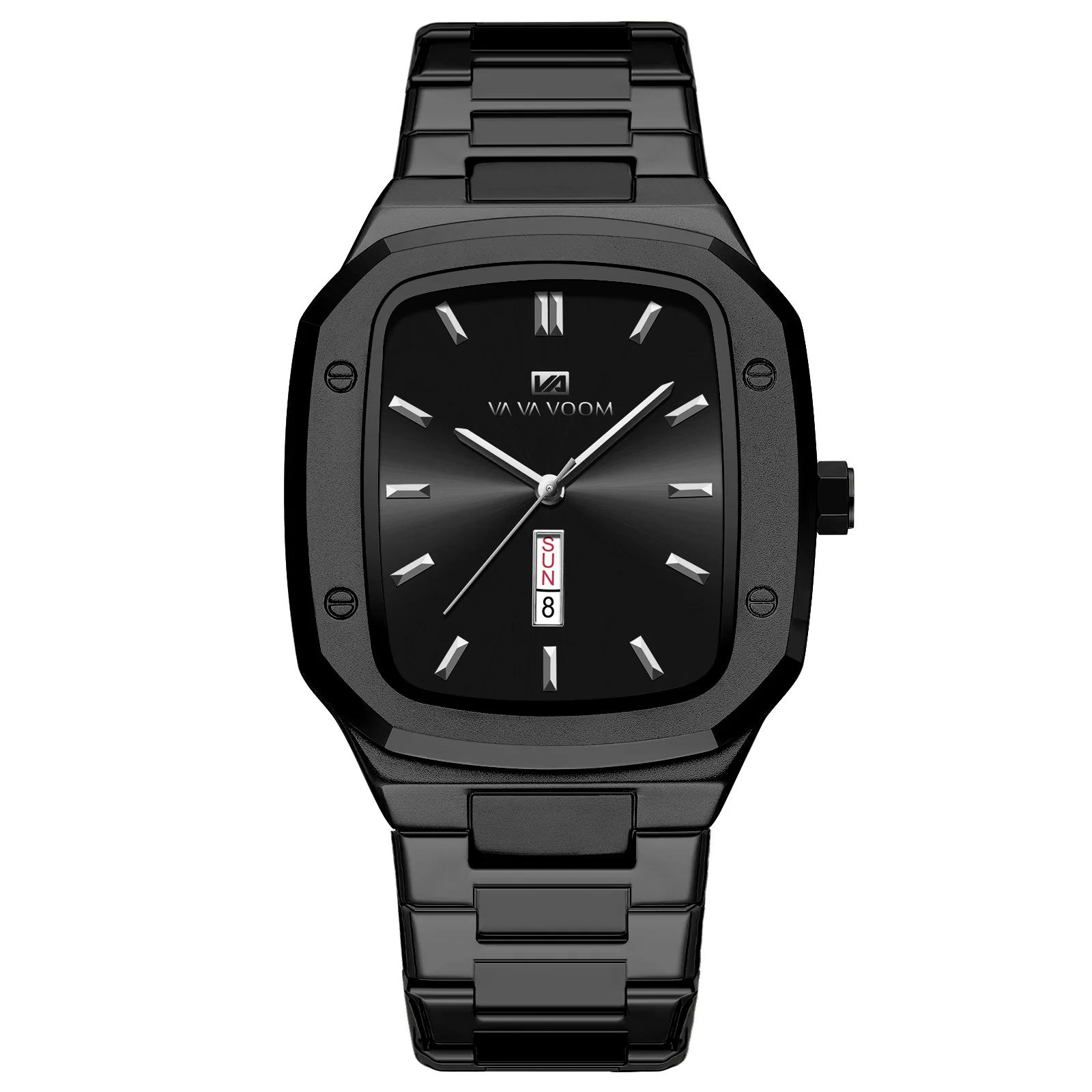 VA VA Voom 2831 Business Octagonal Creative Dual-Date Steel-Strap Quartz watch for men - Image 5