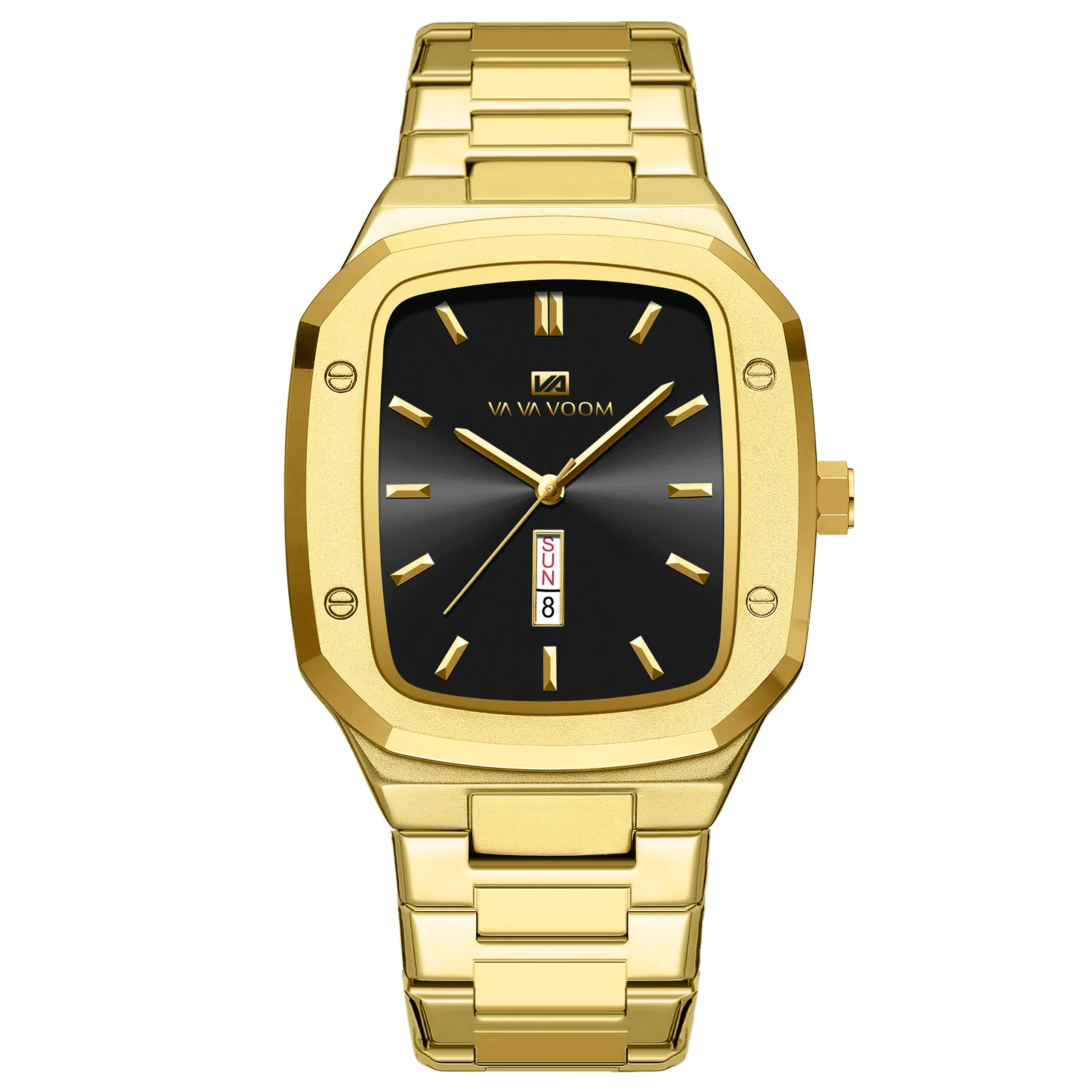 VA VA Voom 2831 Business Octagonal Creative Dual-Date Steel-Strap Quartz watch for men - Image 6
