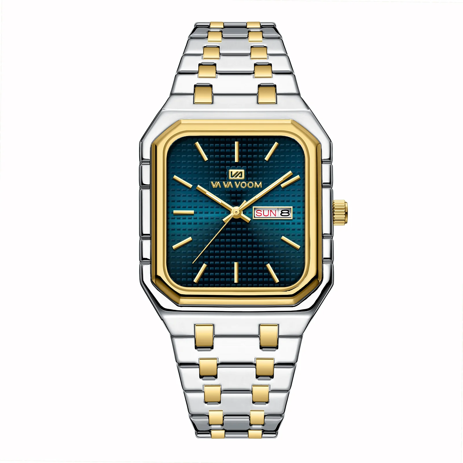 Va Va Voom 2881 Casual Stylish Luminous Square Quartz Watch For Men - Image 11