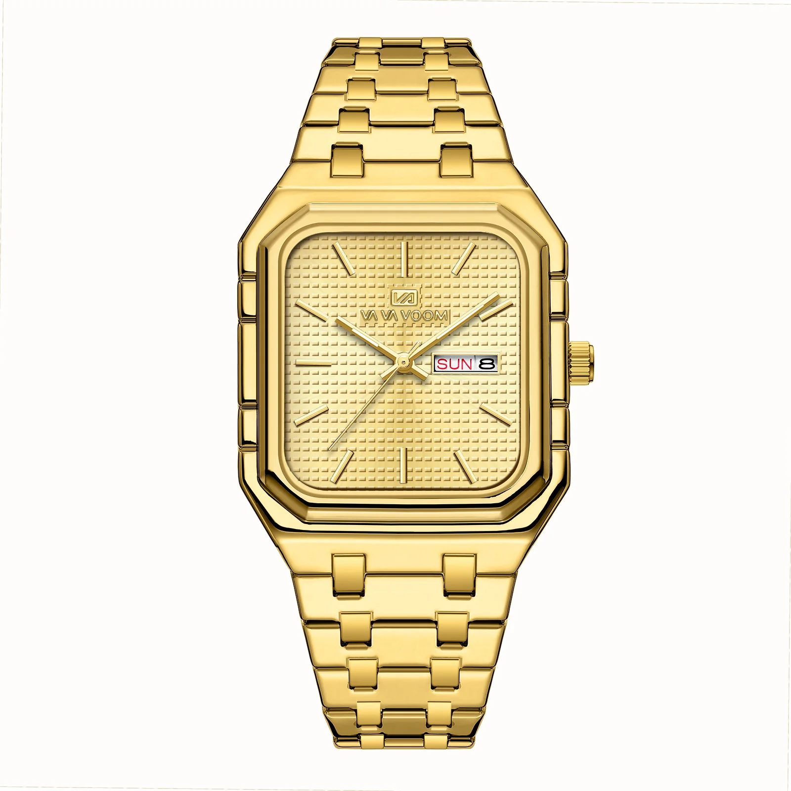Va Va Voom 2881 Casual Stylish Luminous Square Quartz Watch For Men - Image 7