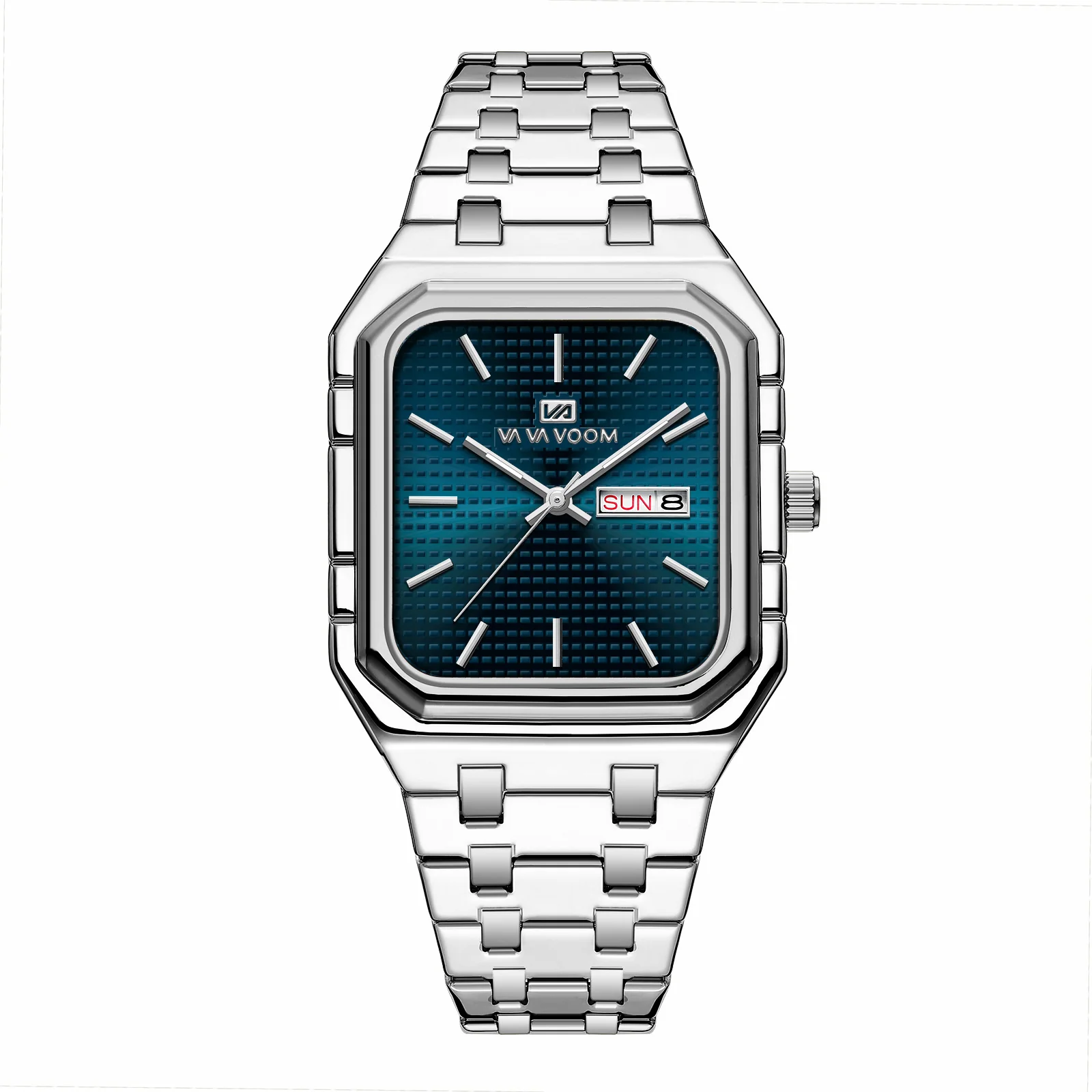 Va Va Voom 2881 Casual Stylish Luminous Square Quartz Watch For Men - Image 9